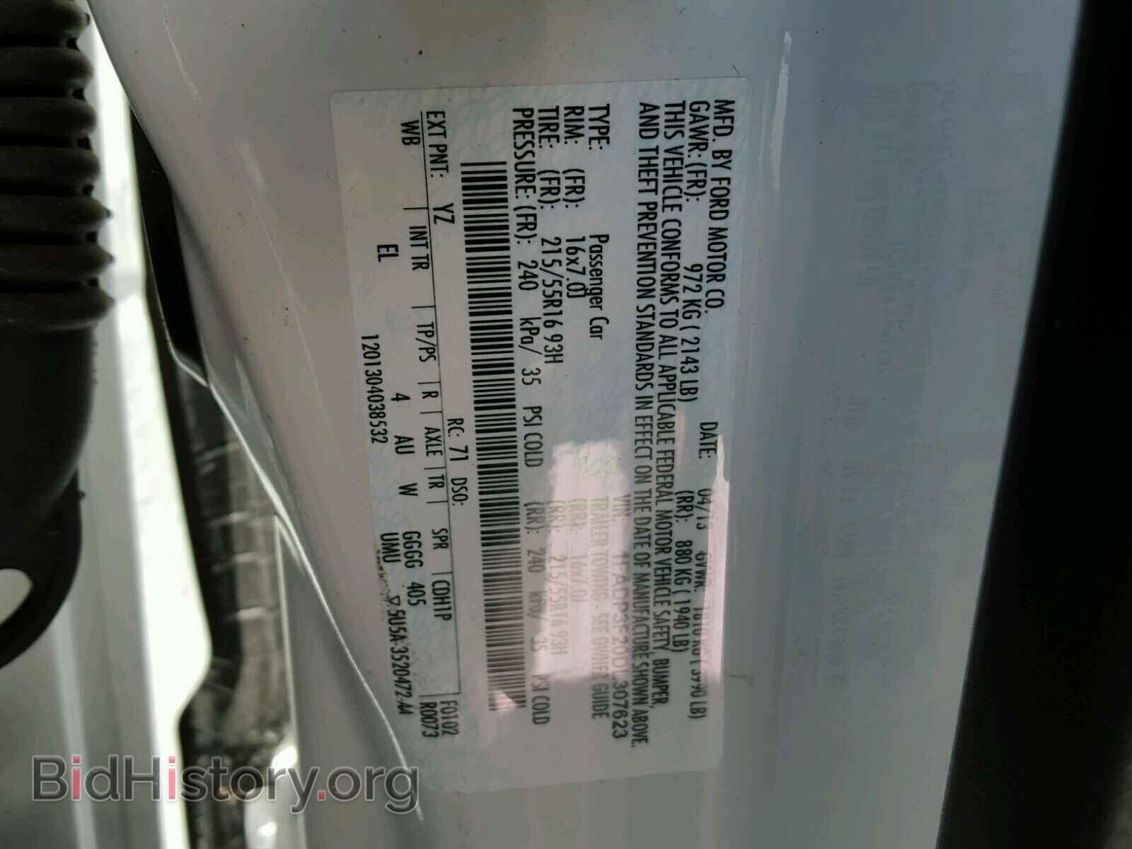 2013 FORD FOCUS - VIN: 1FADP3F20DL307623 - Photo 10