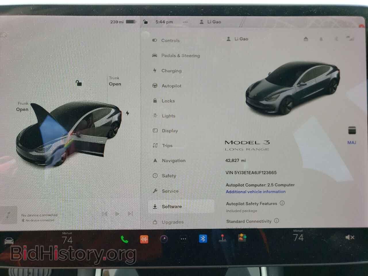 2018 TESLA MODEL 3 - VIN: 5YJ3E1EA6JF123665 - Photo 9