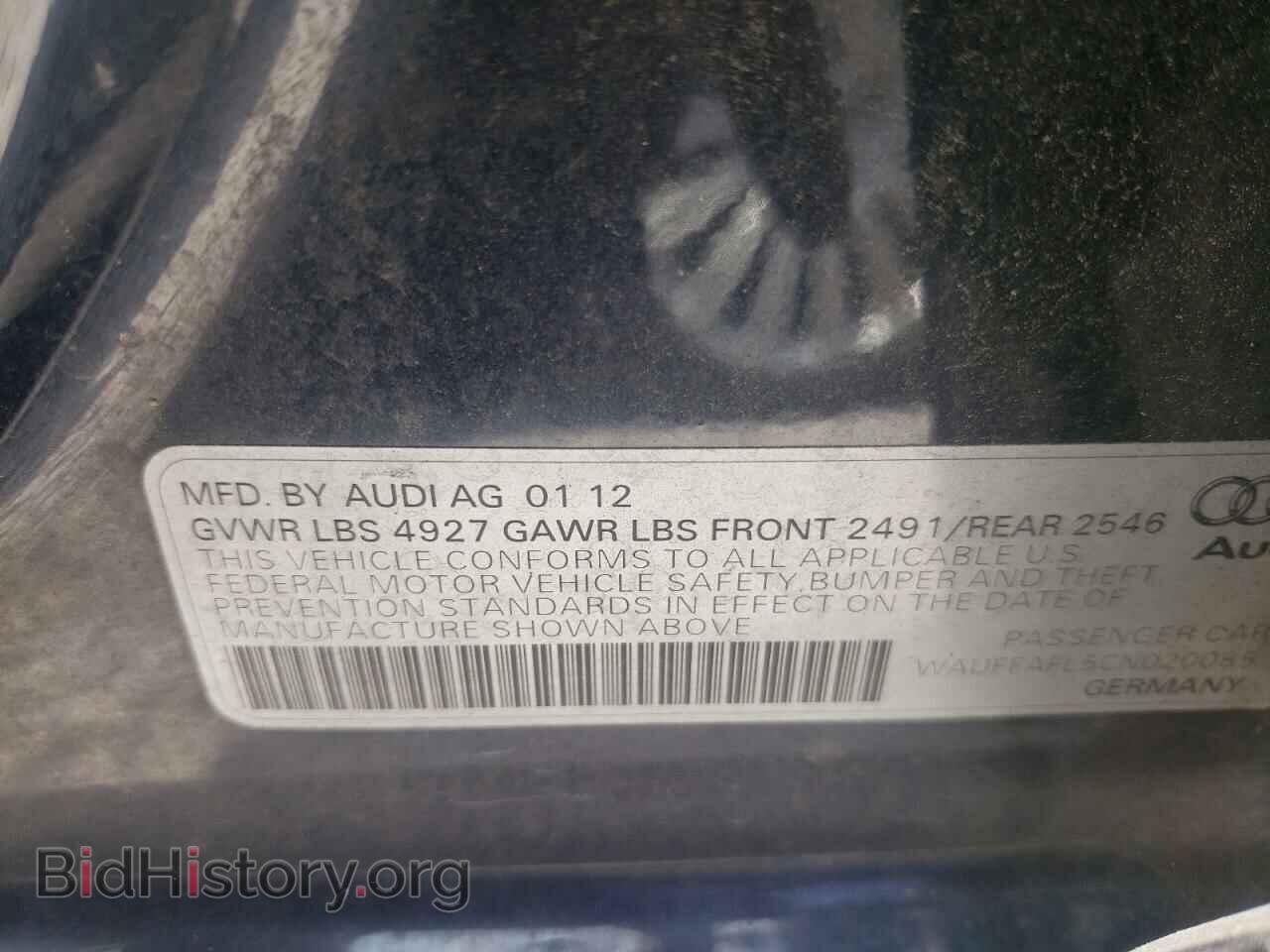 2012 AUDI A4 - VIN: WAUFFAFL5CN020085 - Photo 10