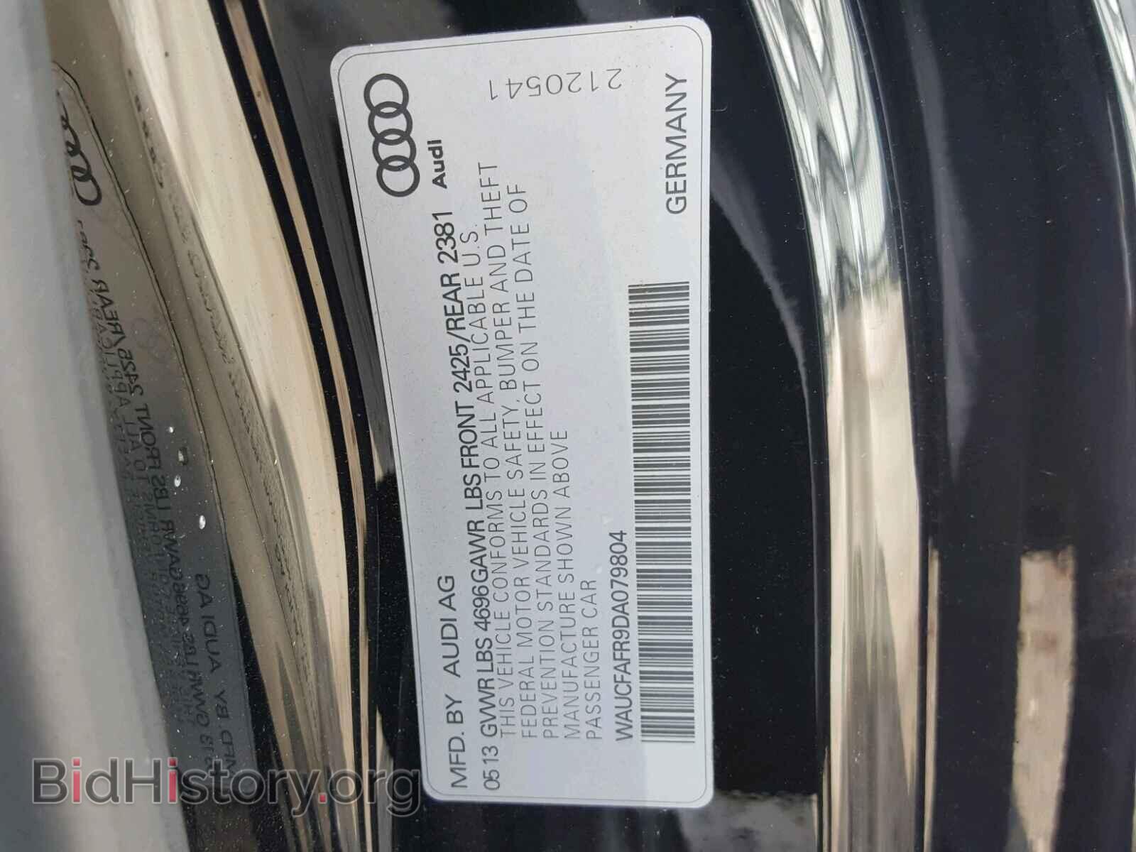 2013 AUDI A5 PREMIUM - VIN: WAUCFAFR9DA079804 - Photo 10