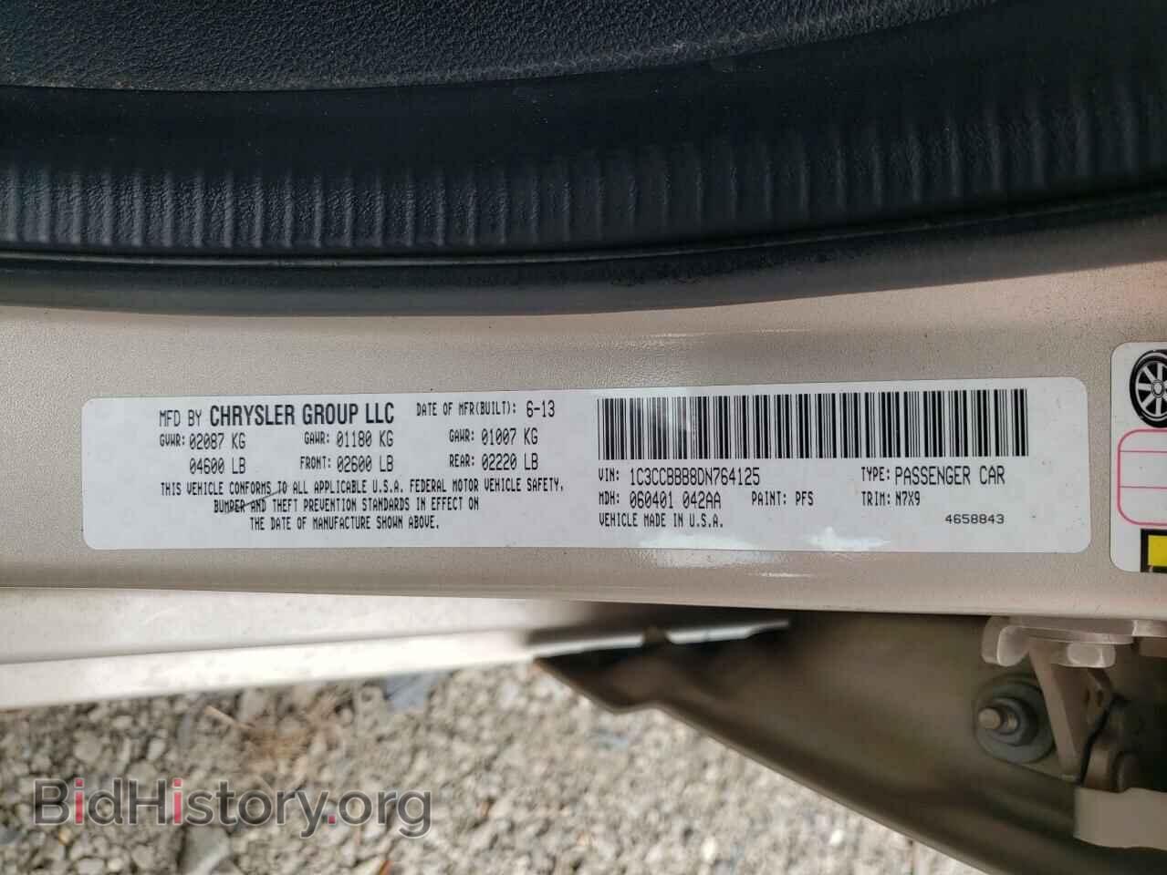 2013 CHRYSLER 200 - VIN: 1C3CCBBB8DN764125 - Photo 10
