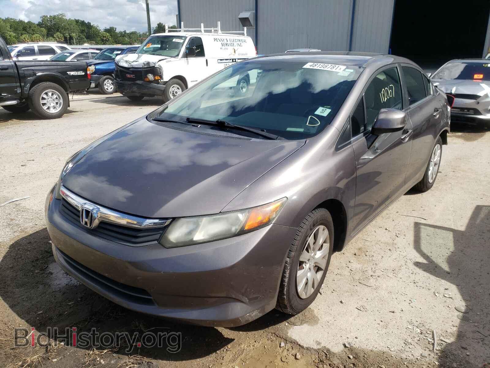 2012 HONDA CIVIC - VIN: 19XFB2F59CE070563 - Фото 2