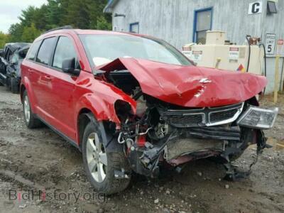 2013 Dodge JOURNEY SE, красный — VIN 3C4PDCAB8DT723544, Copart