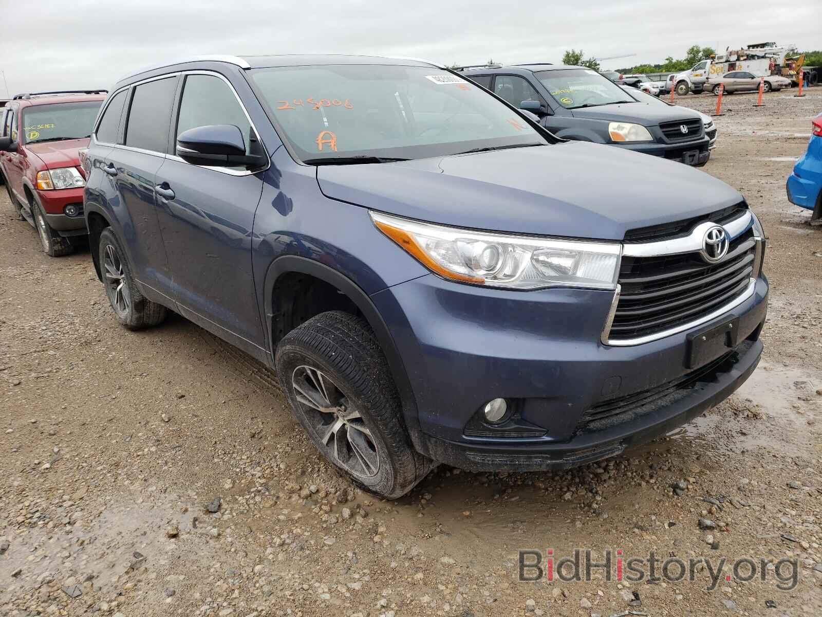 Фотография 5TDJKRFH8GS245006 - TOYOTA HIGHLANDER 2016