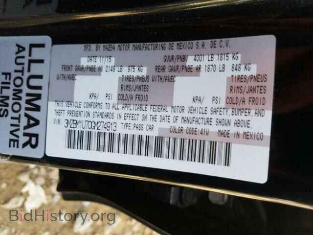 2016 MAZDA 3 - VIN: 3MZBM1U70GM274913 - Фото 10