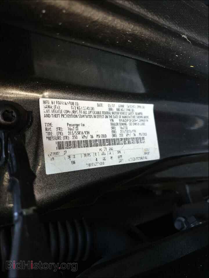 2017 FORD FOCUS - VIN: 1FADP3F20HL286519 - Фото 10