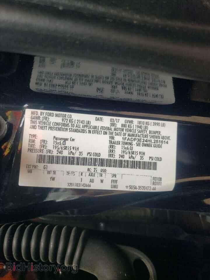 2017 FORD FOCUS - VIN: 1FADP3E24HL251614 - Фото 10