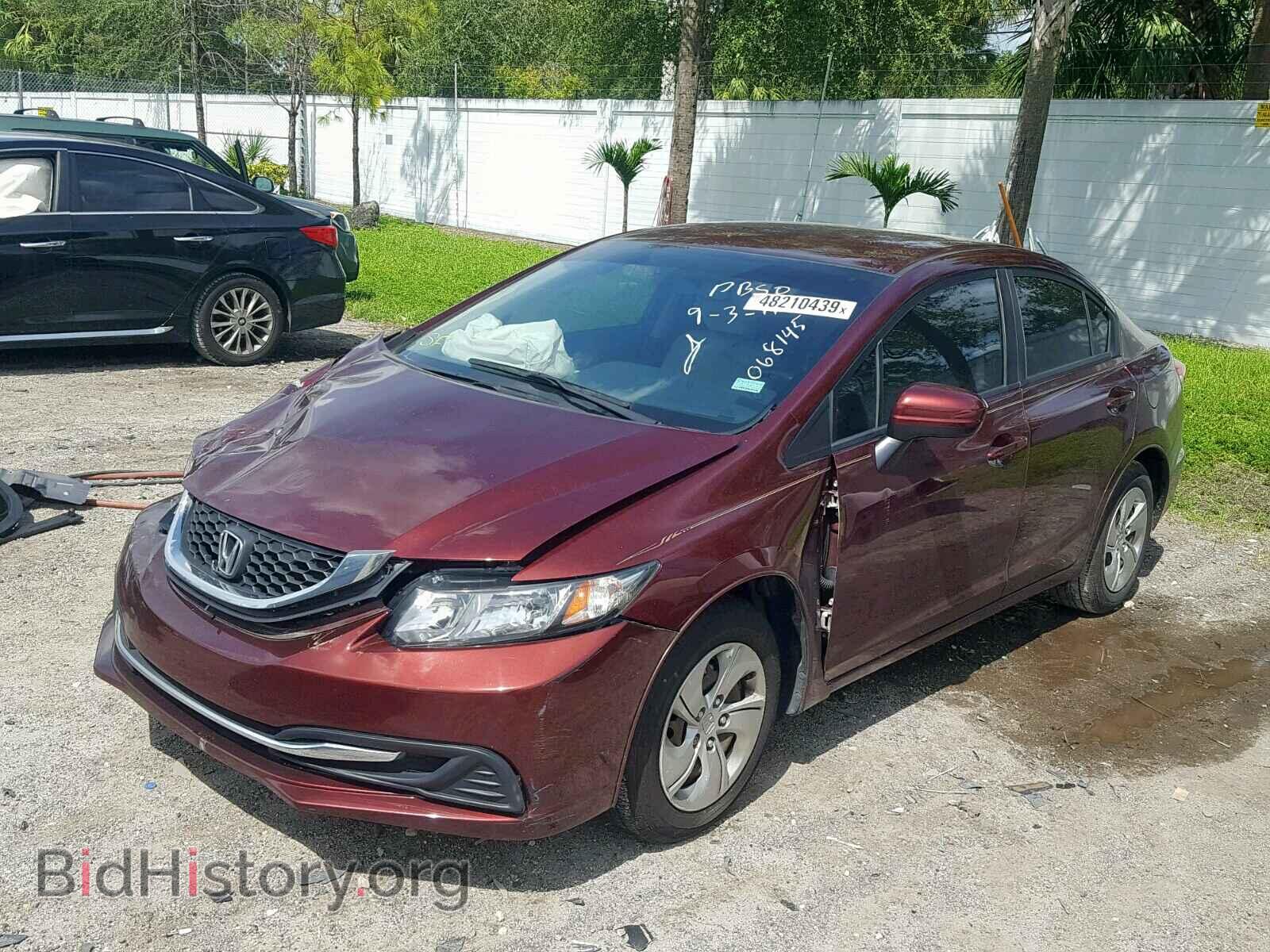 2014 HONDA CIVIC LX - VIN: 19XFB2F5XEE068145 - Фото 2