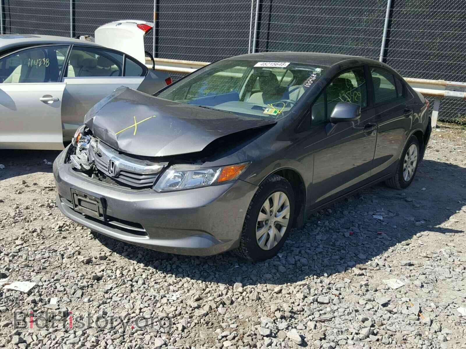 2012 HONDA CIVIC LX - VIN: 2HGFB2E54CH508641 - Фото 2