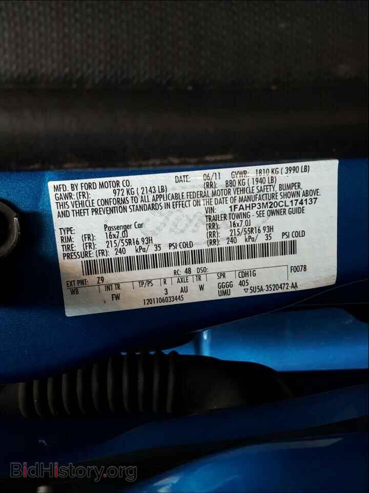 2012 FORD FOCUS - VIN: 1FAHP3M20CL174137 - Photo 10