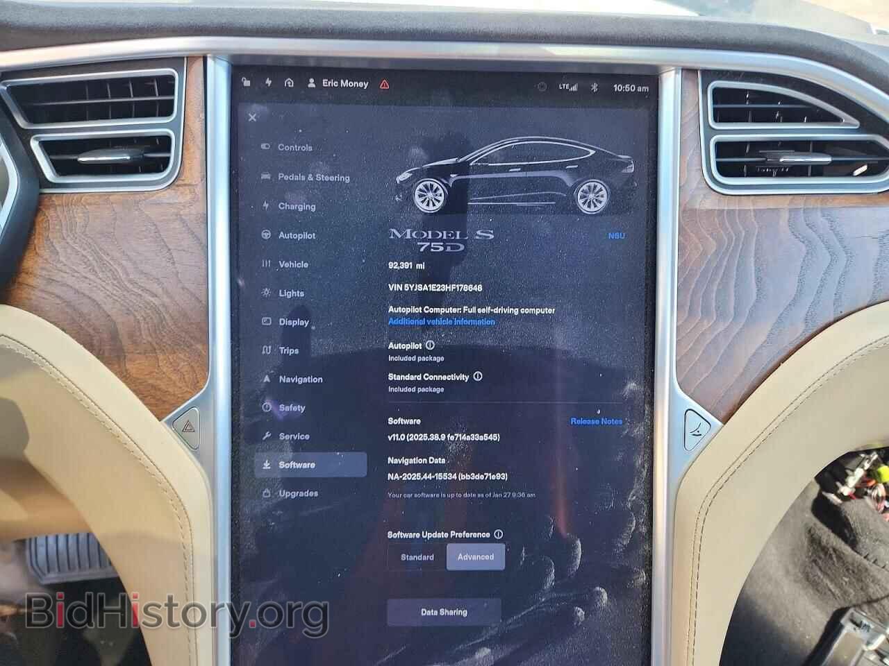 2017 TESLA MODEL S - VIN: 5YJSA1E23HF178648 - Photo 9