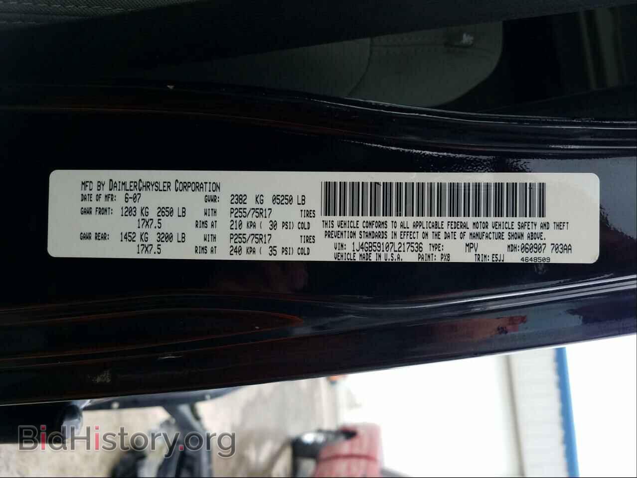 2007 JEEP WRANGLER - VIN: 1J4GB59107L217536 - Фото 10