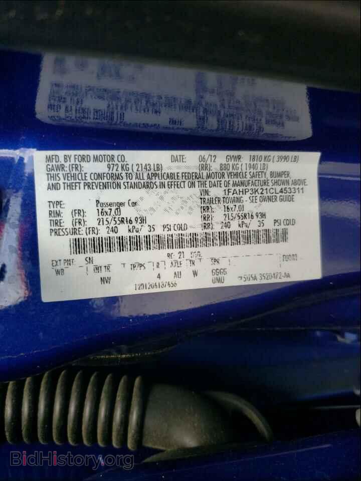 2012 FORD FOCUS - VIN: 1FAHP3K21CL453311 - Photo 10