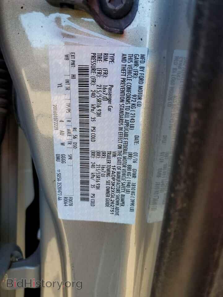 2016 FORD FOCUS - VIN: 1FADP3K2XGL262751 - Фото 13
