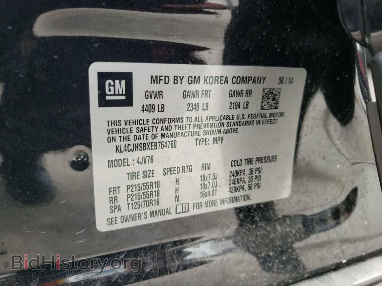 2014 BUICK ENCORE - VIN: KL4CJHSBXEB764760 - Photo 10