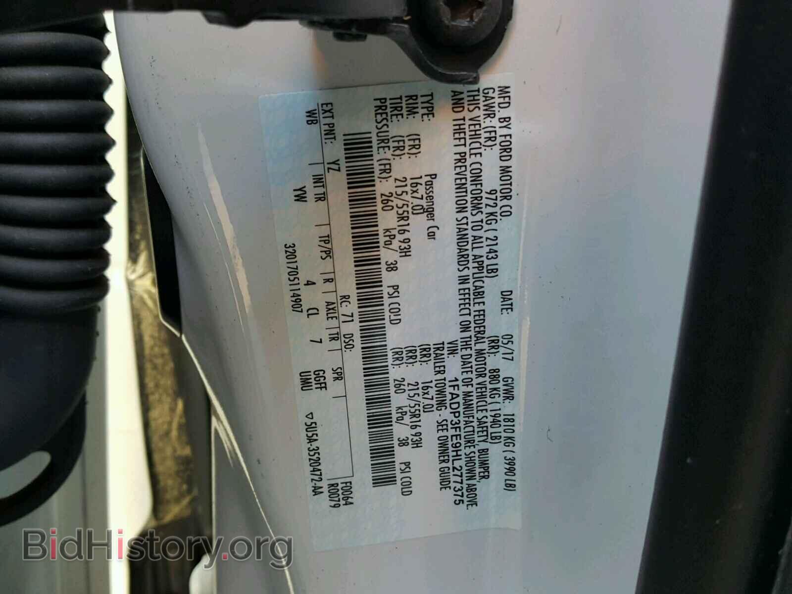 2017 FORD FOCUS - VIN: 1FADP3FE9HL277375 - Photo 10