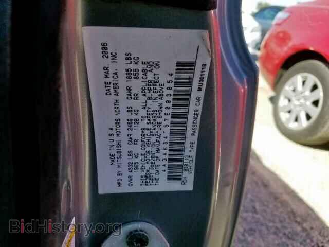 2007 MITSUBISHI ECLIPSE - VIN: 4A3AK34T57E003054 - Фото 10