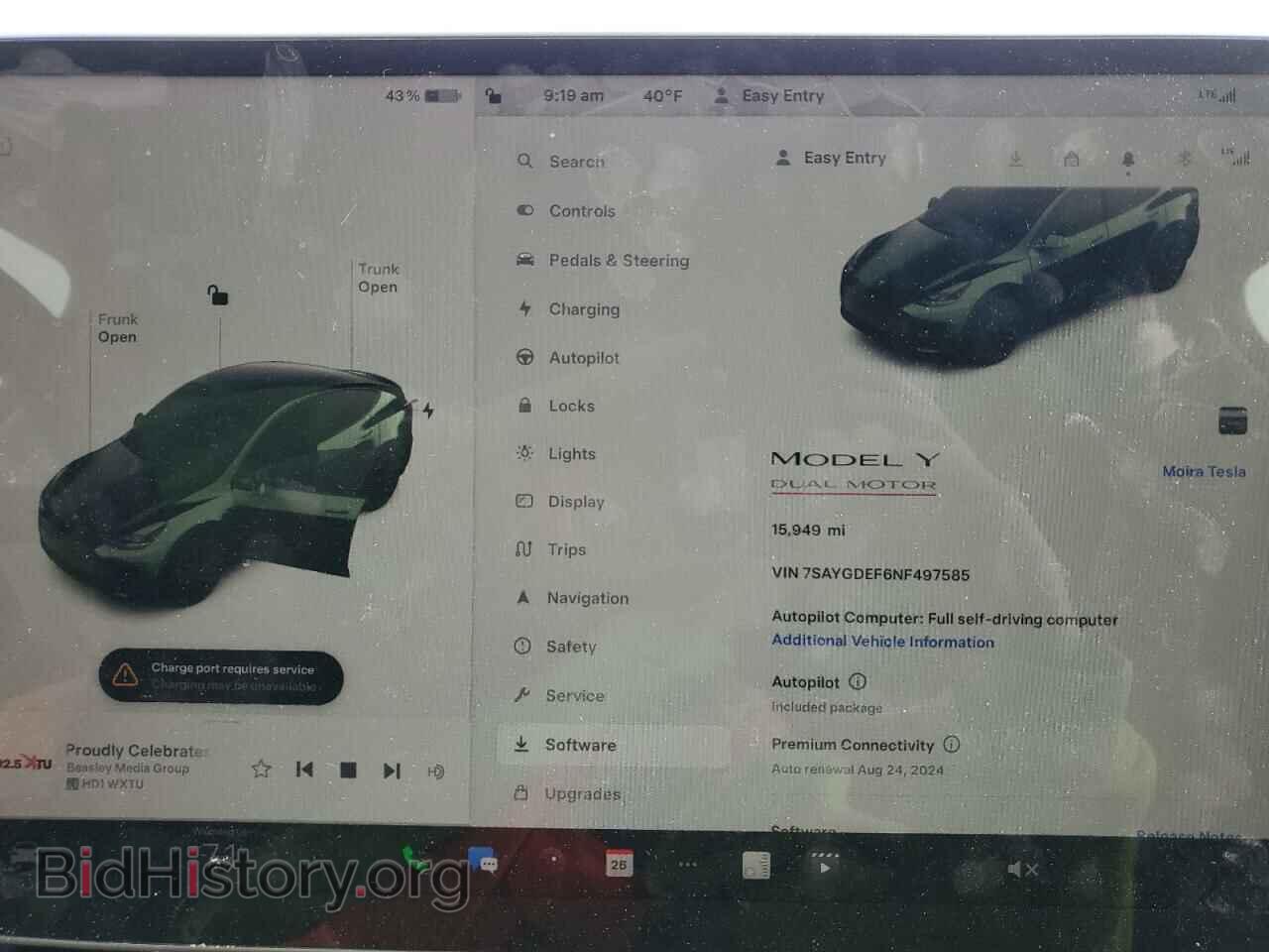 2022 TESLA MODEL Y - VIN: 7SAYGDEF6NF497585 - Фото 9