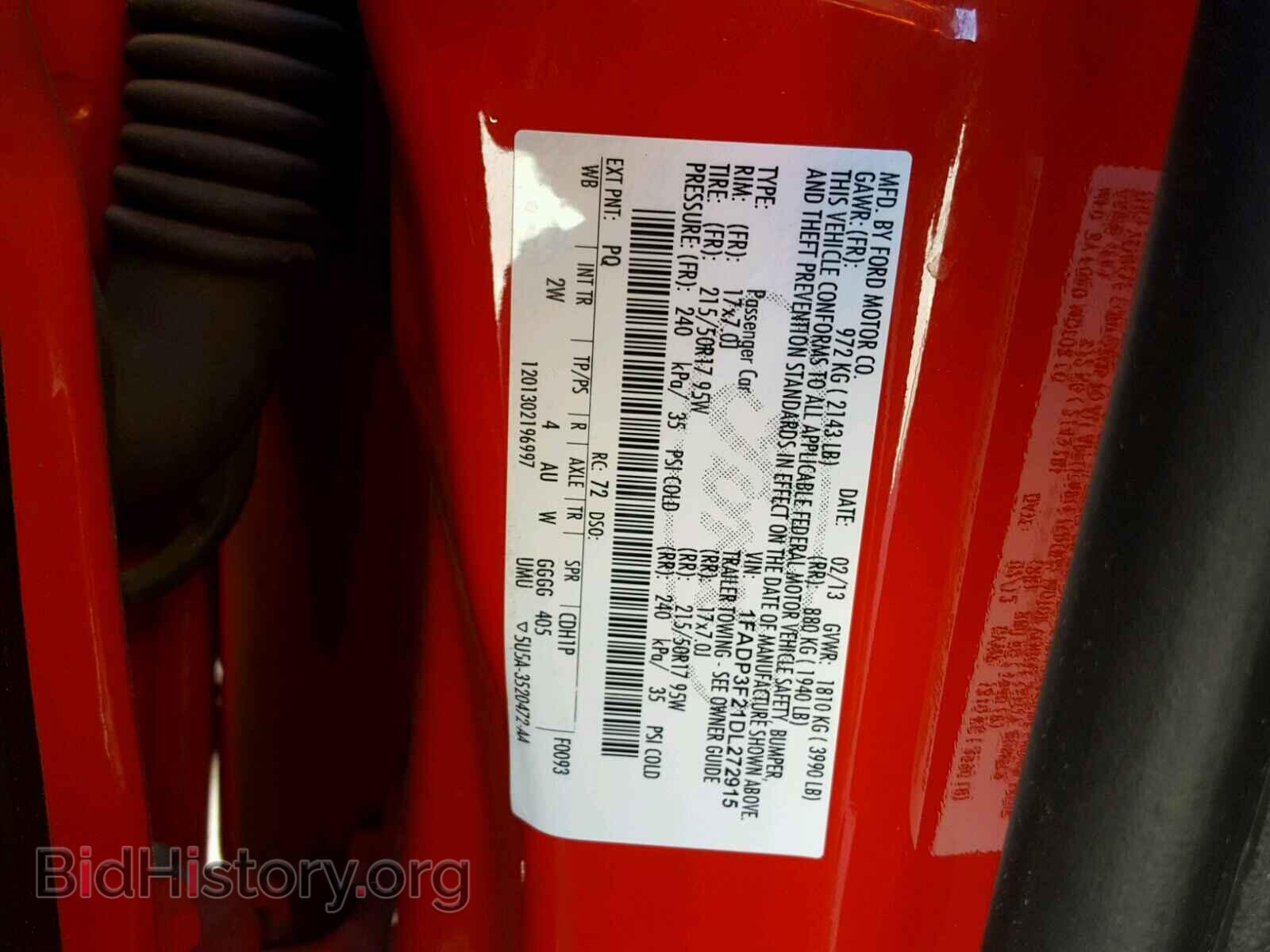 2013 FORD FOCUS - VIN: 1FADP3F21DL272915 - Photo 10