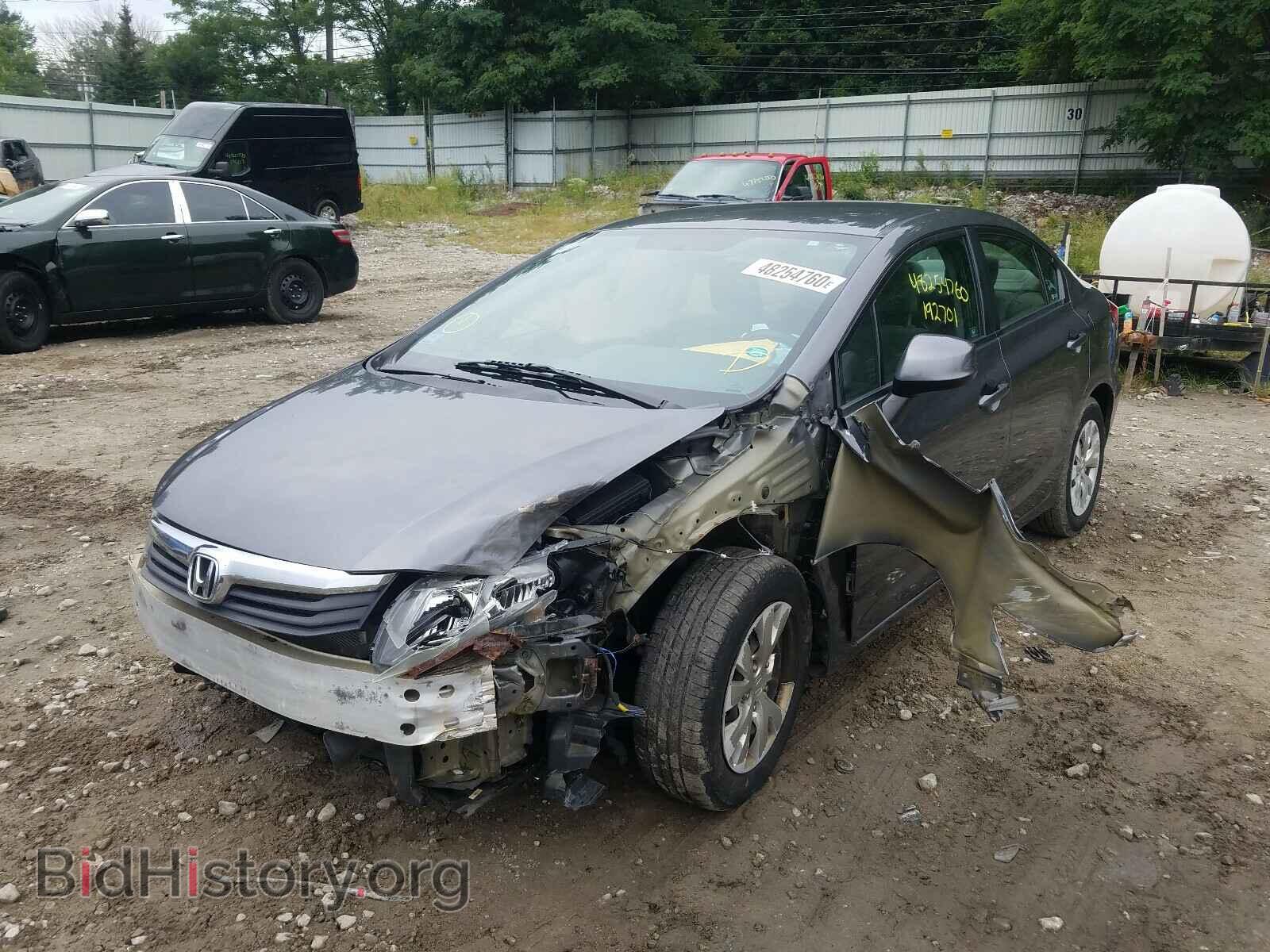2012 HONDA CIVIC - VIN: 2HGFB2F55CH333458 - Фото 2