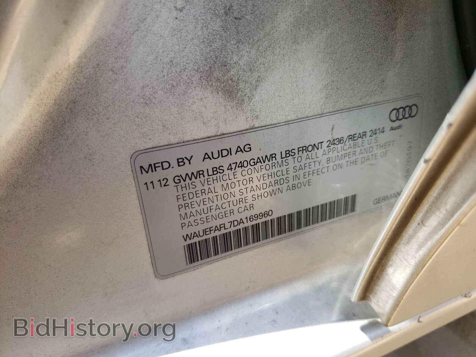 2013 AUDI A4 - VIN: WAUEFAFL7DA169960 - Photo 10