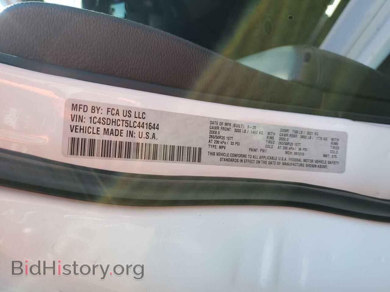 2020 DODGE DURANGO - VIN: 1C4SDHCT5LC441644 - Photo 14