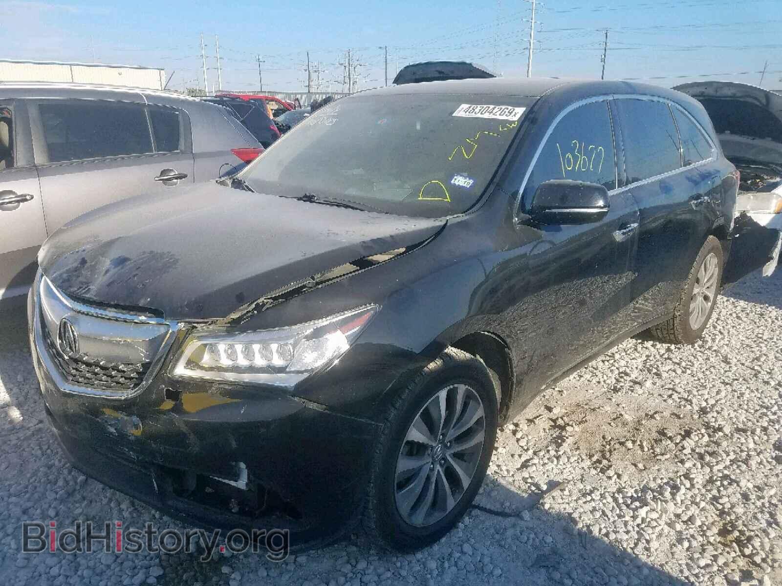 2014 ACURA MDX - VIN: 5FRYD3H49EB001414 - Photo 2