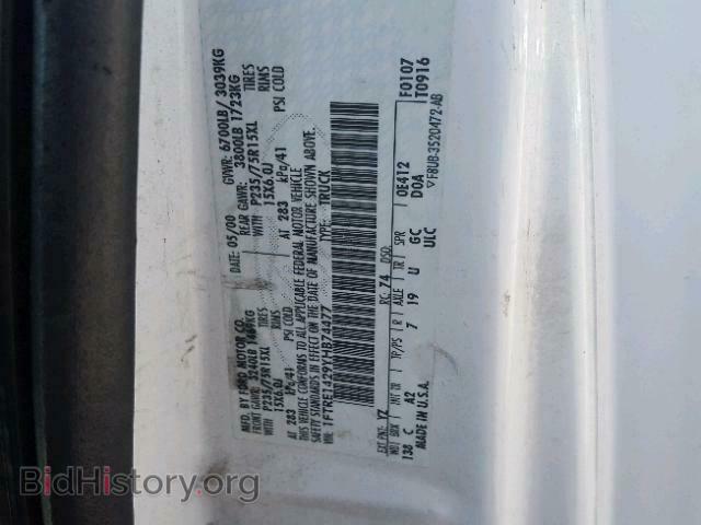 2000 FORD ECONOLINE - VIN: 1FTRE1429YHB74477 - Photo 10