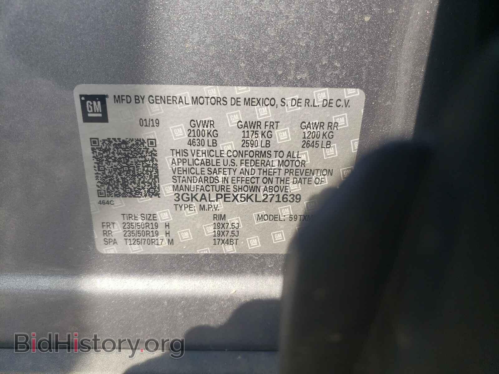 2019 GMC TERRAIN - VIN: 3GKALPEX5KL271639 - Фото 10