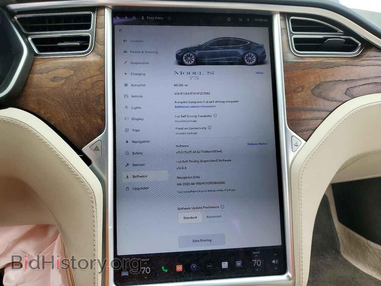 2017 TESLA MODEL S - VIN: 5YJSA1E1XHF217582 - Photo 9