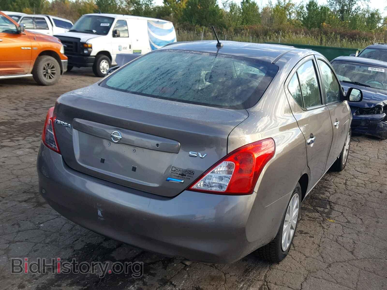 2012 NISSAN VERSA - VIN: 3N1CN7APXCL919971 - Фото 4
