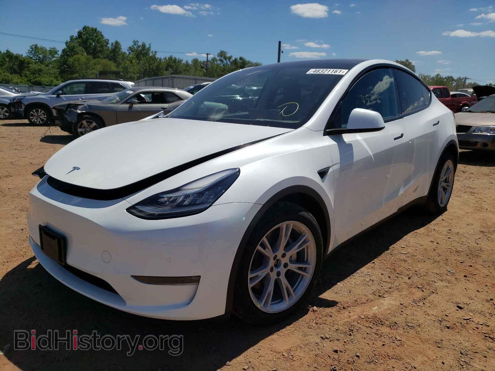 2020 TESLA MODEL Y - VIN: 5YJYGDEE8LF010159 - Фото 2