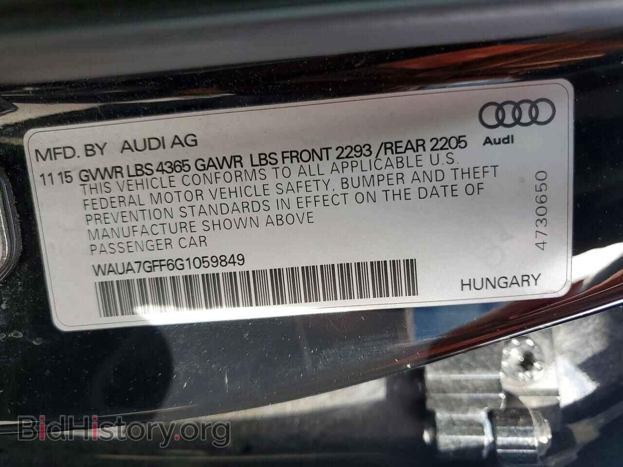 2016 AUDI A3 - VIN: WAUA7GFF6G1059849 - Фото 12