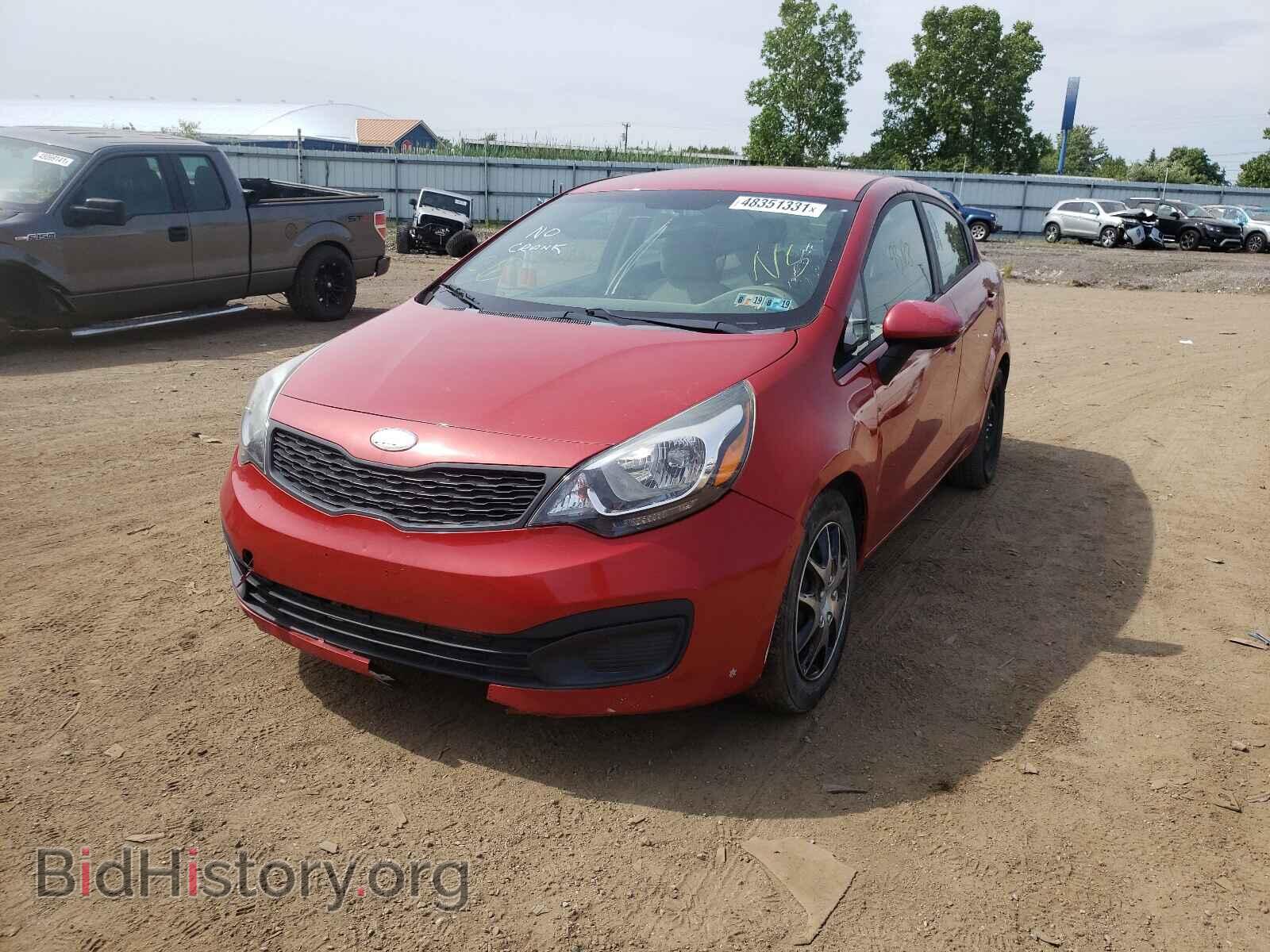 2014 KIA RIO - VIN: KNADM4A30E6370954 - Фото 2