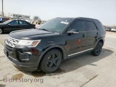 2018 Ford EXPLORER XLT, черный — VIN 1FM5K7D80JGB08082, Copart