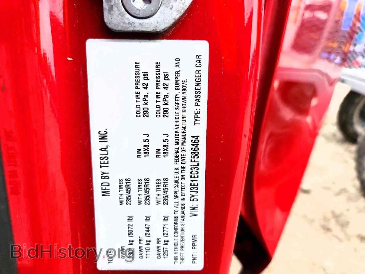 2020 TESLA MODEL 3 - VIN: 5YJ3E1EC3LF586464 - Photo 12
