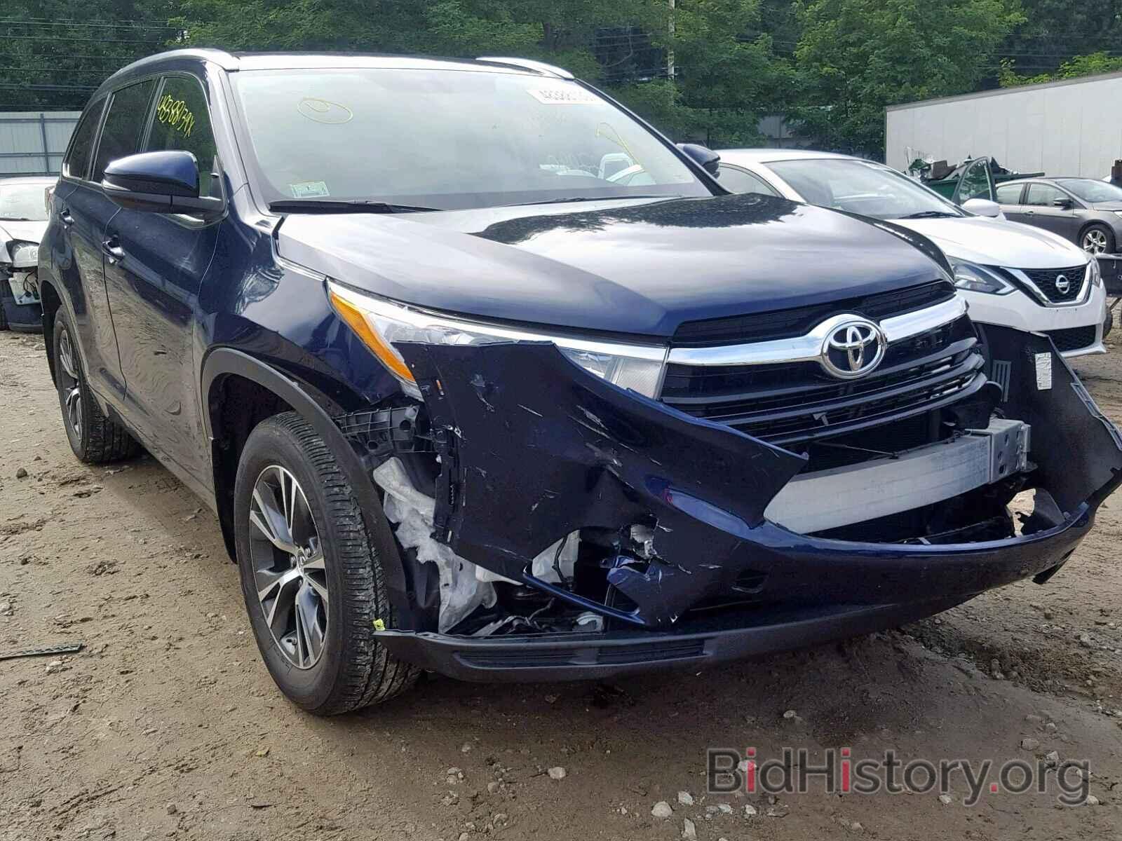 Photo 5TDJKRFH7GS330757 - TOYOTA HIGHLANDER 2016