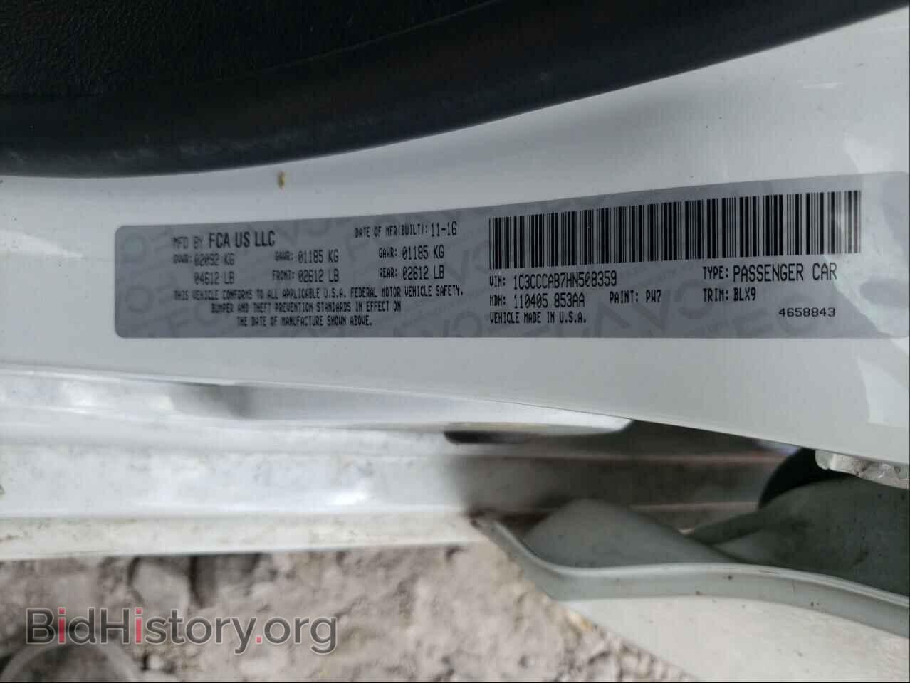 2017 CHRYSLER 200 - VIN: 1C3CCCAB7HN508359 - Фото 10