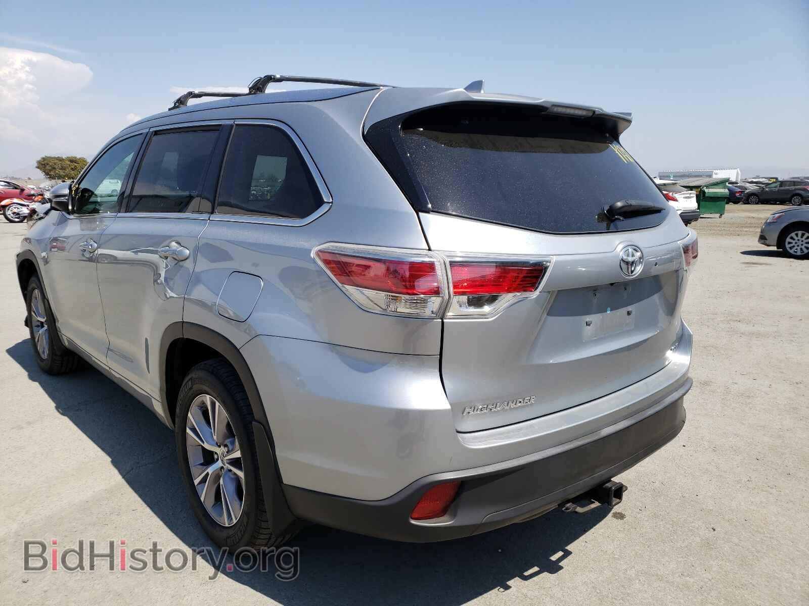 2015 TOYOTA HIGHLANDER - VIN: 5TDKKRFH9FS044850 - Фото 3
