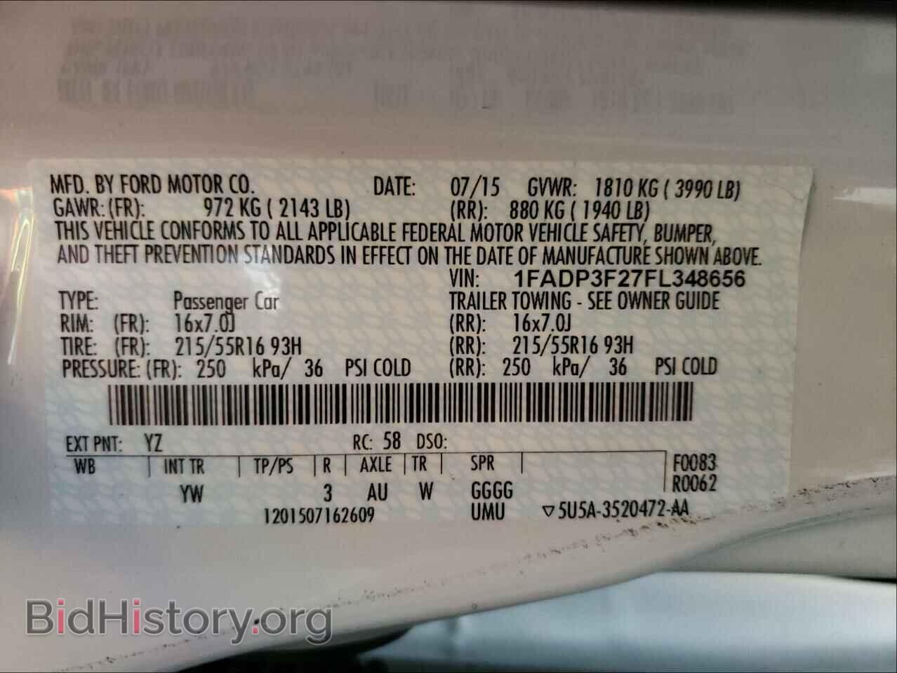 2015 FORD FOCUS - VIN: 1FADP3F27FL348656 - Photo 10