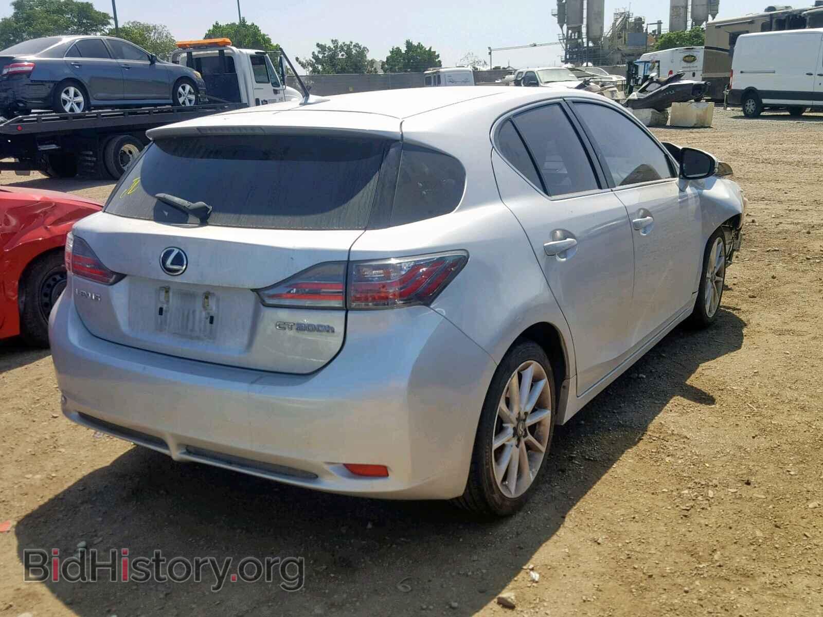2012 LEXUS CT 200 - VIN: JTHKD5BH9C2081083 - Фото 4