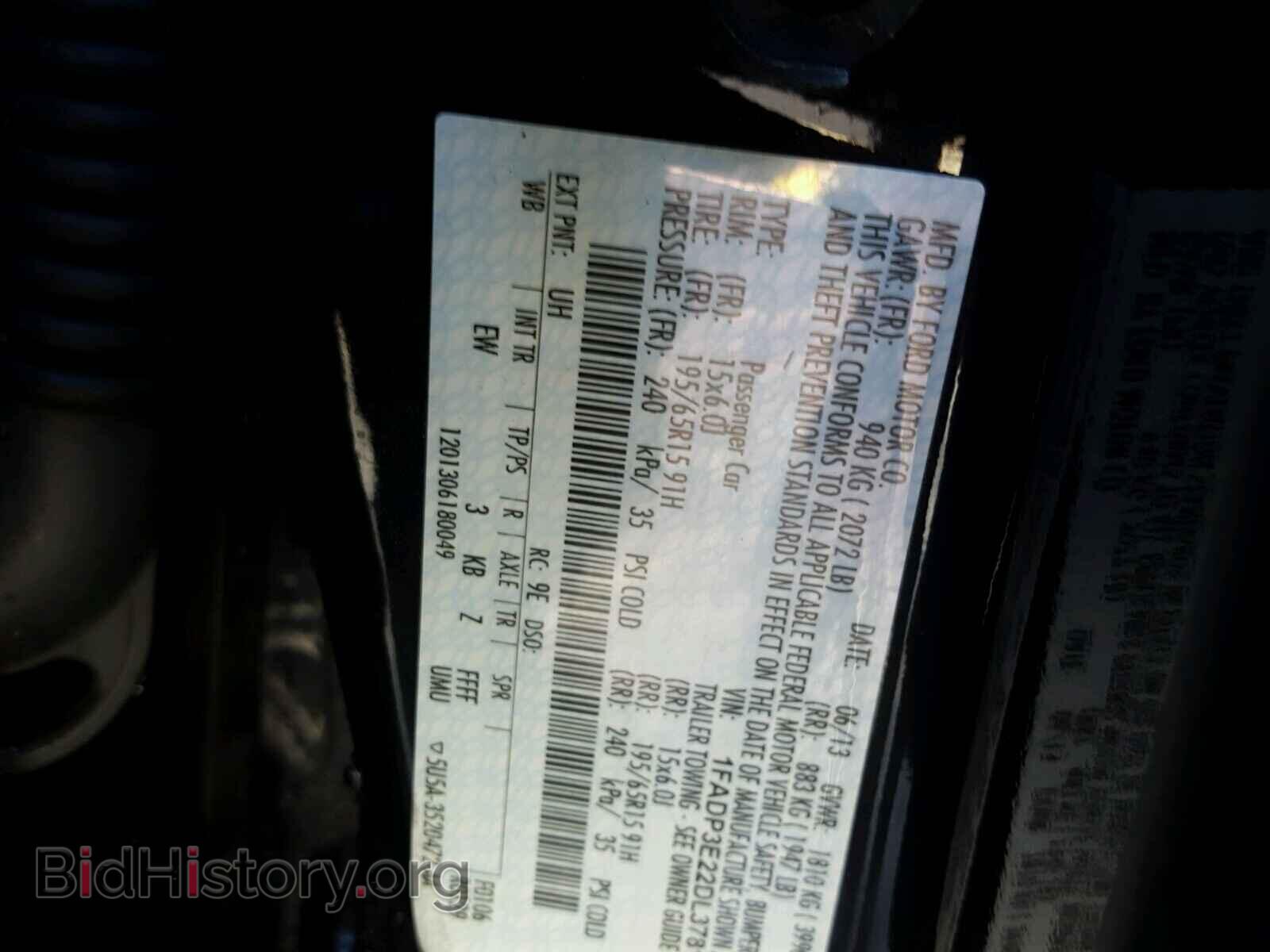 2013 FORD FOCUS - VIN: 1FADP3E22DL378100 - Фото 10