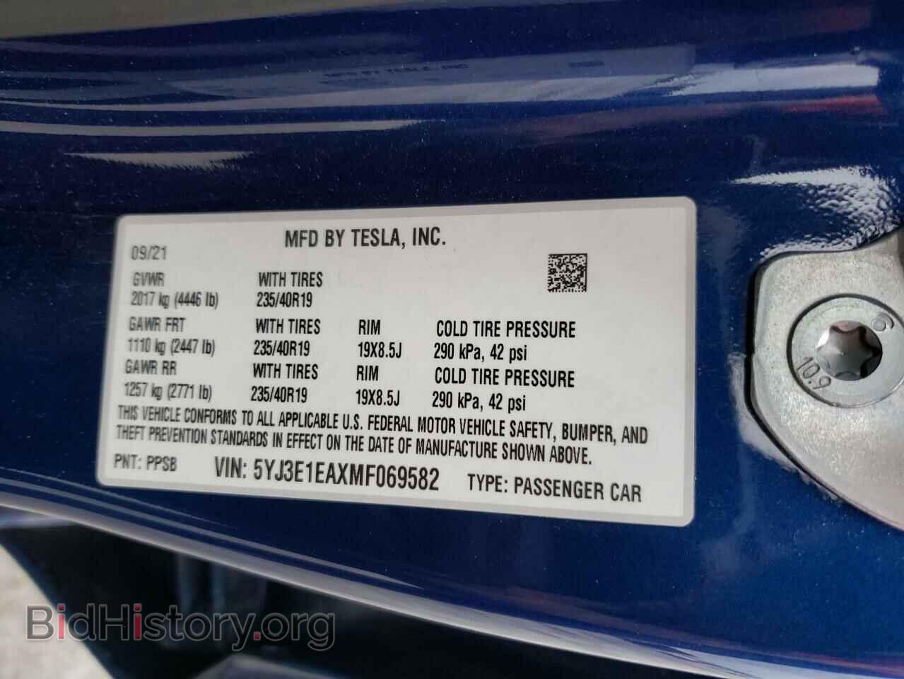 2021 TESLA MODEL 3 - VIN: 5YJ3E1EAXMF069582 - Photo 12