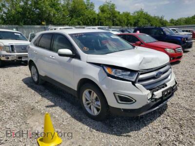 2017 Ford EDGE Edge SEL, white — VIN 2FMPK4J87HBB15849, Copart