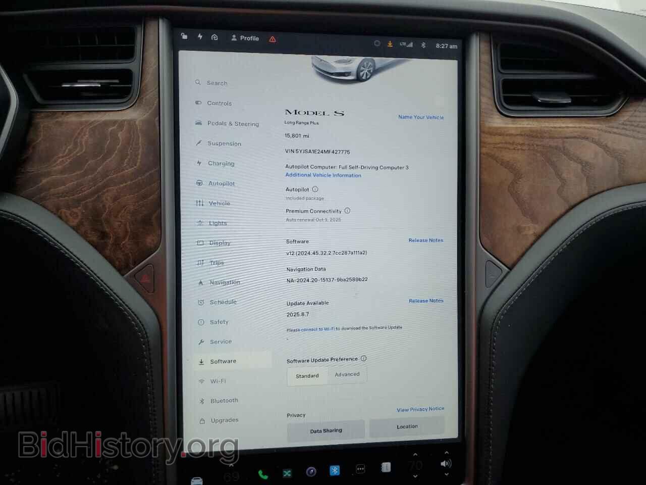 2021 TESLA MODEL S - VIN: 5YJSA1E24MF427775 - Photo 9