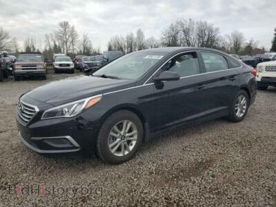 2017 Hyundai SONATA SE, черный — VIN 5NPE24AF9HH513367, Copart