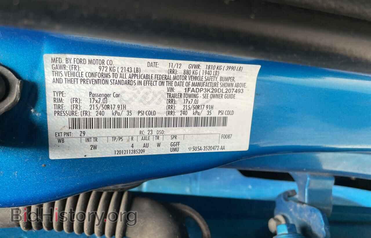 2013 FORD FOCUS - VIN: 1FADP3K29DL207493 - Фото 10