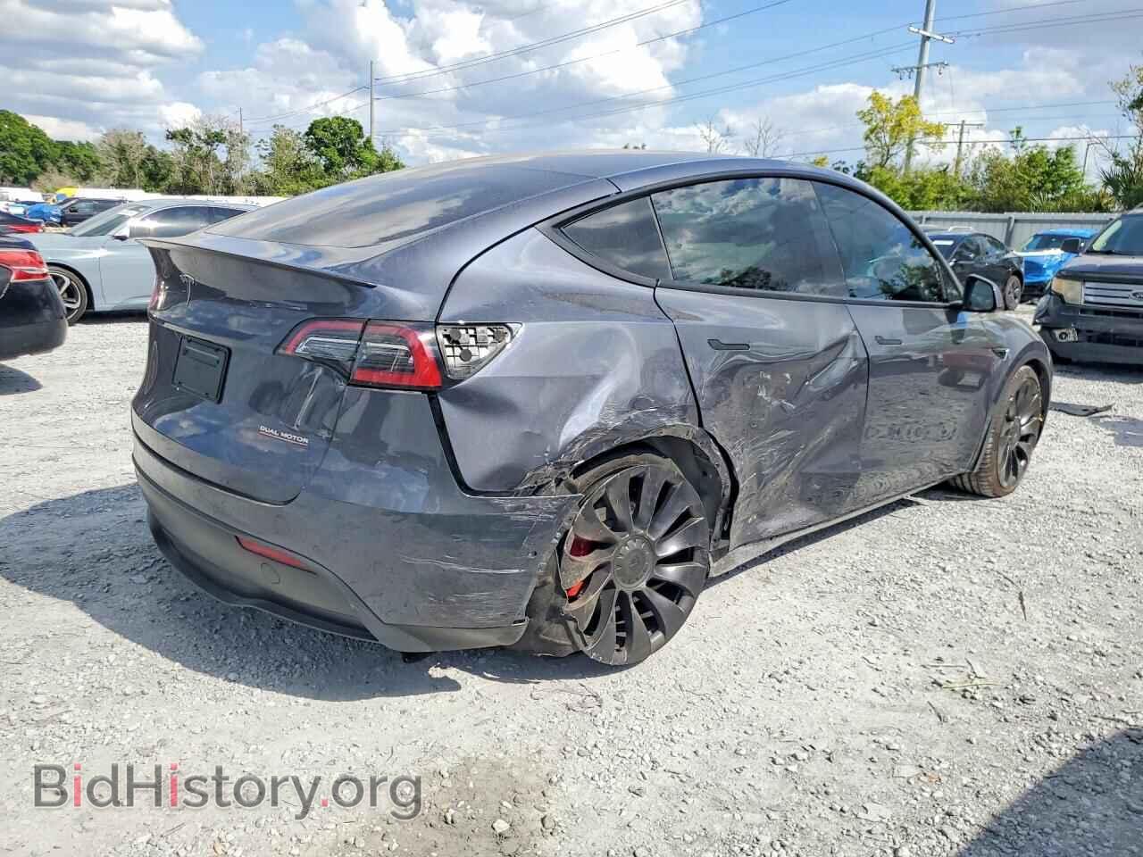 2022 TESLA MODEL Y - VIN: 7SAYGDEFXNF465769 - Фото 3