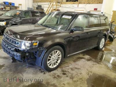 2013 Ford FLEX SEL, коричневый — VIN 2FMHK6C83DBD03744, Copart