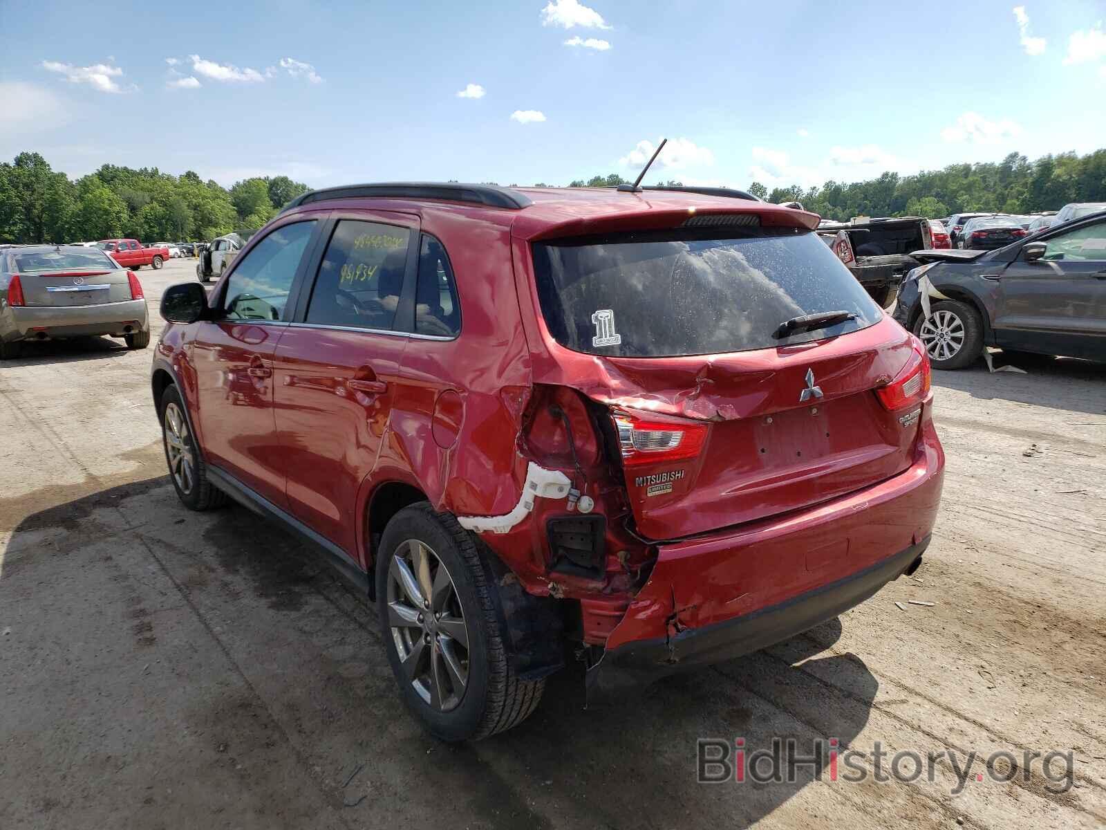 Report 4A4AR5AUXDE022260 MITSUBISHI OUTLANDER 2013 RED GAS